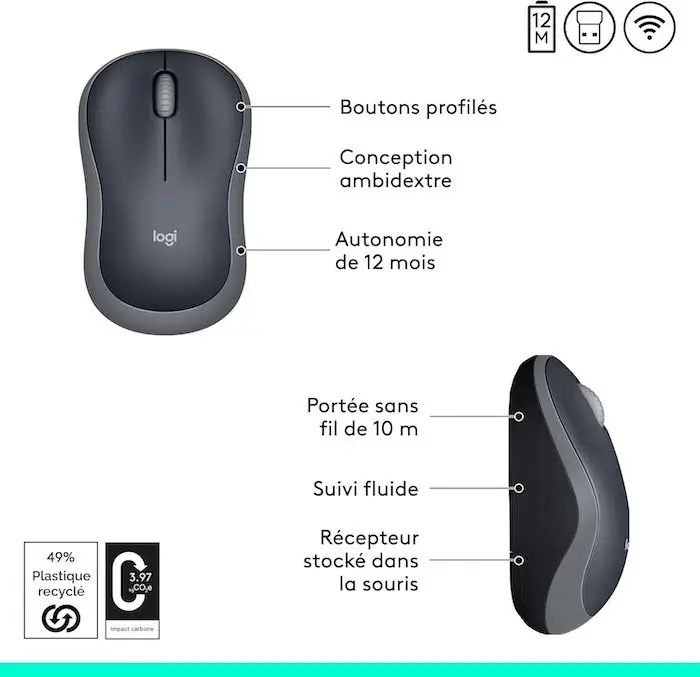 souris sans fil logitech