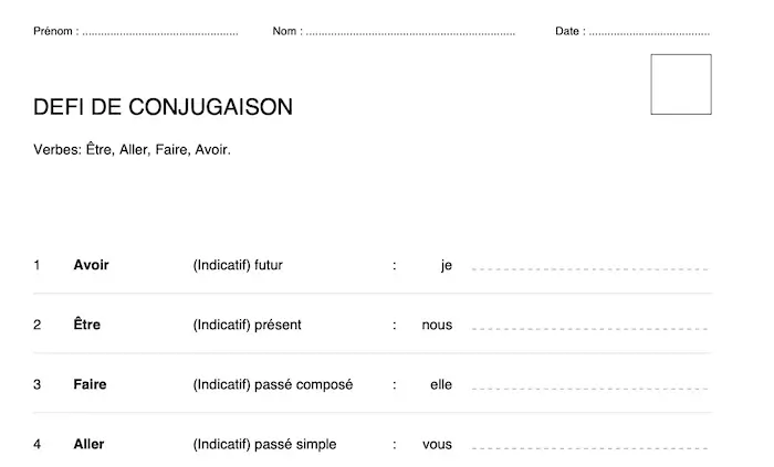tatitotu conjugaison